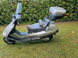 piaggio super hexagon gtx 125 silber top case bastlerfahrzeug