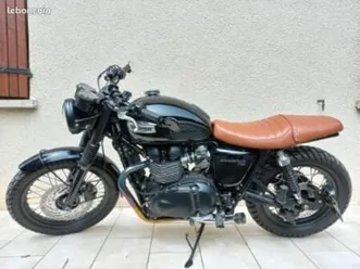 triumph t100 bonneville black scrambler