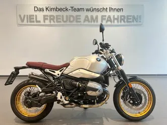 bmw r ninet scrambler alutank - kreuzspeichen gold