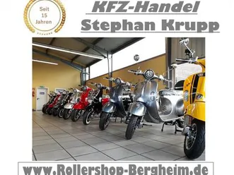 neu: e-retro elektroroller rot matt 45km/h inkl. akku 23.4 ah