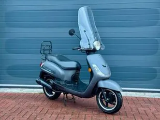 sym fiddle 2 4t snor 2019 scooter 8500km mat grijs — scooters | sym — marktplaats