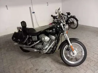 harley-davidson dyna super glide nero