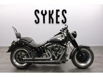 2016 harley-davidson flstfbs softail fat boy s 110 in denim black