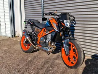 ktm 690 duke r abs 55 kw -kurzes heck, akra, lenkerendenspiegel