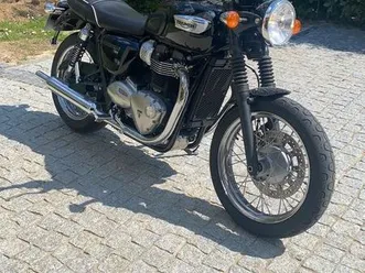 triumph bonneville t100 classique noire (homolgué permis a2)