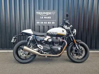 triumph speed twin 1200 2025 1200 cm3 | moto roadster | 5 300 km | blanc | 72230 ruaudin