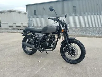 bluroc legend 125 retro 125 cc british scrambler retro delivery & finance uk/ire