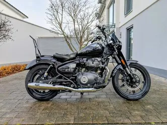royal enfield super meteor 650 mit viel zubehör top