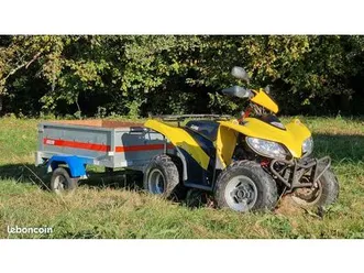 quad homologué + remorque : sym trackrunner 200