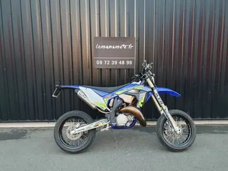 sherco 125 2t sm factory 2021 125 cm3 | moto super motard | 3 400 km | bleu | 72230 ruaudin