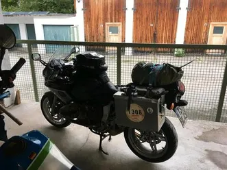 bmw r 1100 s motorrad mit alukoffer