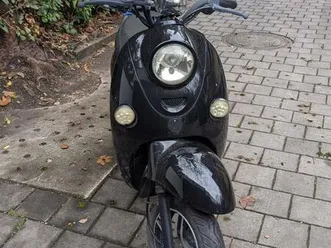 unu elektro-roller,150 w,schwarz, batterie, ladegerät + lcd-tacho