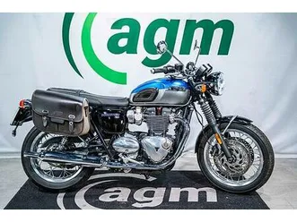 triumph bonneville t120 med sidevesker - kun gått 14 mil!