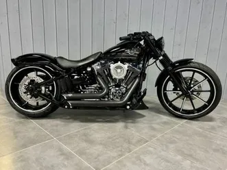 harley-davidson softail breakout fxs 103 2016 1690 cm3 | moto custom | 6 407 km | noir | 35400 st malo