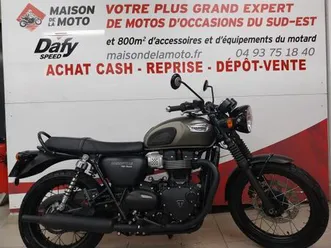 triumph bonneville t100 2021 900 cm3 | moto roadster | 13 460 km | vert | 06250 mougins