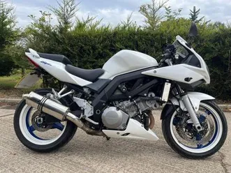 2007 57 suzuki sv1000s sports touring sv 1000 sv1000 white 19k miles new mot