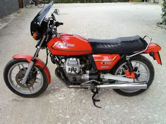moto guzzi v 50 terza serie rosso