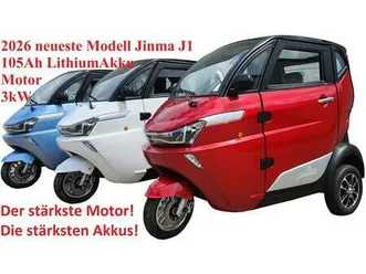 e-auto 3 rad kabinenroller jinma j1 bis 25-45km/h lithium 105ah