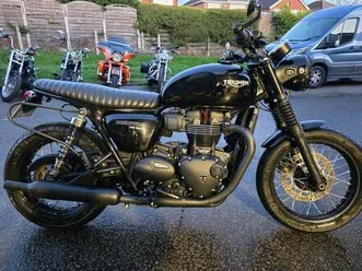 used triumph bonneville t100 black for sale in chesterfield