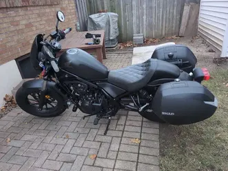 2019 honda rebel 500 low kms many upgrades! delivery available