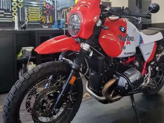 bmw r ninet urban gs custom unit garage rosso