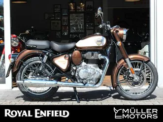 royal enfield classic 350 medallion brown +2025+tripper+led+