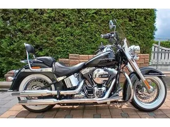 harley-davidson softail deluxe 103 flstn 1.hand + garantie , 5hd