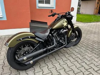 harley davidson softail slim s flss 110cui olive/gold denim