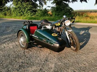 yamaha sr 500 mit beiwagen oder solo gespann caferacer