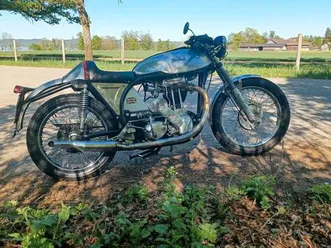 norton 88 dominator café racer mit 500 ccm es2 motor