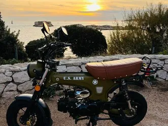 moto dax 125 - skyteam - us army - vert mat