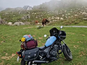 honda rebel cmx500 - custom bleu america - a2 -