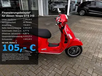 vespa gts 310 super*e5+*rot*25 ps*4 jahre garantie*