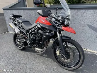 triumph tiger 800 xc abs rabaissee + valises + top case