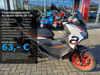 aprilia sr 125 gt*abs*e5+*weiß*15 ps*led*4 jahre garanti