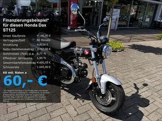 honda dax st125 *e5+*led*schwarz*9,4 ps*6 jahre garant