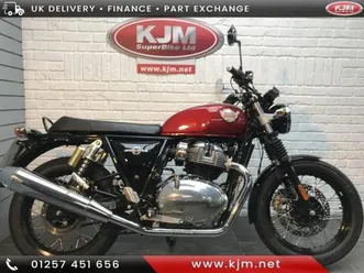 royal enfield interceptor 650 twin, 2024/24, just 1587 miles in red