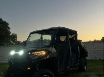 ◊ magnifique polaris ranger 1000xp crew 6 places – édition limitée pursuit camo – 2021 + remorque neuve 2025 ◊?