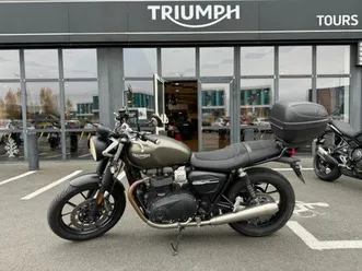 triumph street twin 900 2020 900 cm3 | moto routière | 10 800 km | marron | 37100 tours