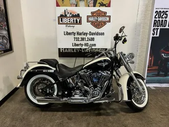 2013 harley-davidson® softail deluxe bright white/mightnight flstn103