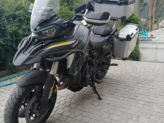 mota benneli trk 702 - impecável, com malas e mala traseira maior lustosa e barrosas (santo estêvão)