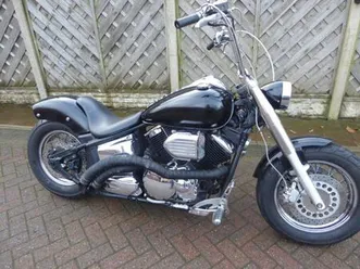 yamaha xvs 1100 dragstar bobber w reg drag pipes braided lines 1 yrs mot
