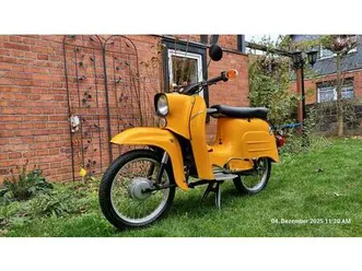 simson schwalbe kr 51/2 n in saharabraun mit original-kindersitz!