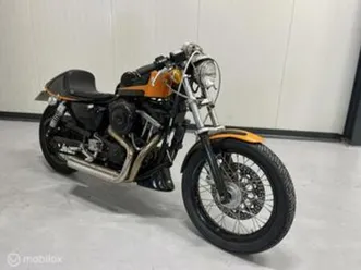 harley davidson cafe racer sportster 1200cc 1988 uniek! — motoren | harley-davidson — marktplaats