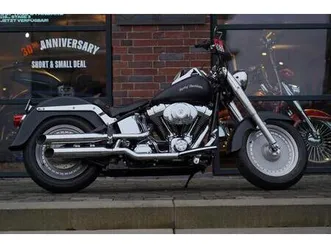 harley-davidson fat boy black denim