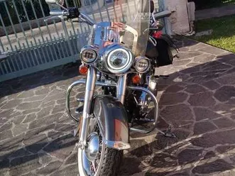 harley-davidson softail delux flstni iscritta asi grigio