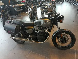 triumph bonneville t100 gold line edition 2022 900 cm3 | moto roadster | 9 700 km | 44700 orvault