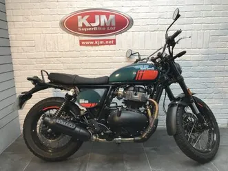 royal enfield interceptor bear 650 twin, 2025/25, just 651 miles in maroon