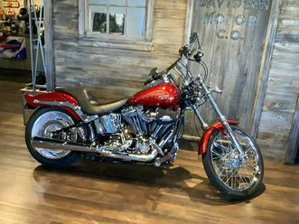 harley-davidson® softail® custom 2008 fxstc candy red sunglo