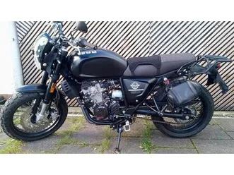swm - ace of spades 125 (wie outlaw) scrambler mit zubehör